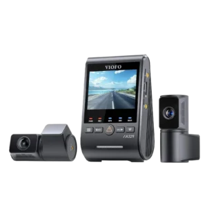 VIOFO A329S 4K three channel dash camera with rear and cabin cameras